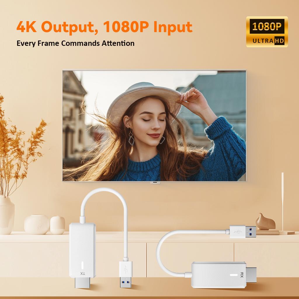 HD Extender Wireless I-transmitter High-definition Video Transmission 30m Wireless One-to-many Screen Casting Transmitter