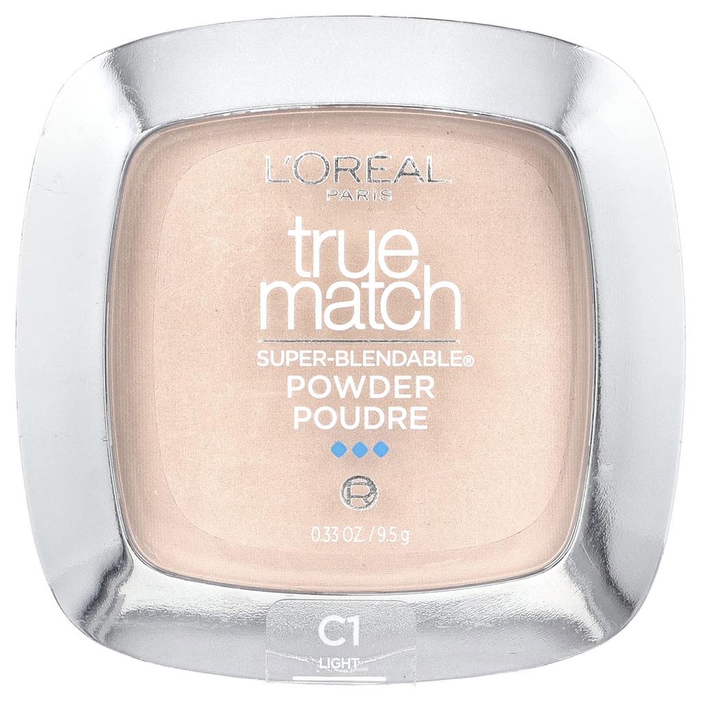 L'Oréal, True Match, суперсмешиваемая пудра, C1 Alabaster, 0,33 унции (9,5 г)