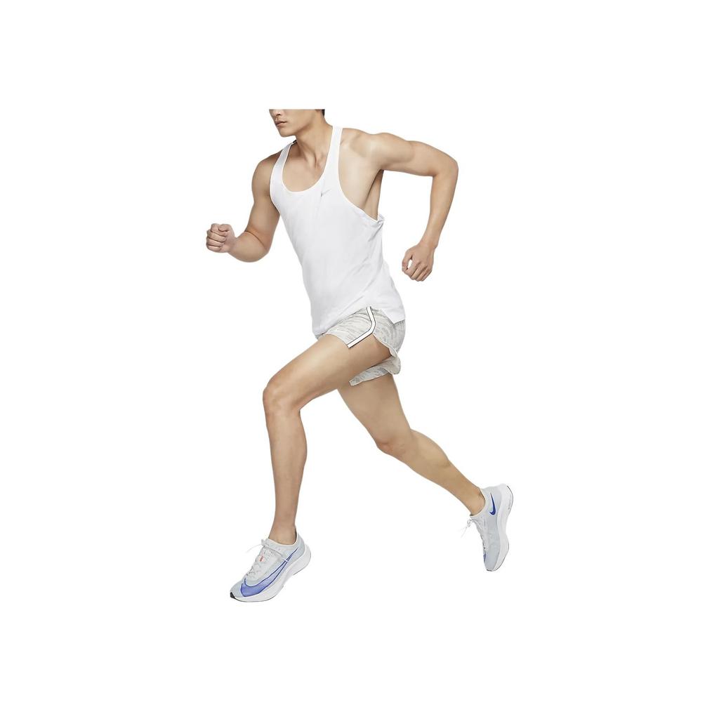 Nike Dri-Fit Round Neck Quick-Dry Running Reflective Slim Fit Sleeveless Vest Men Tops White DQ4733-100