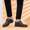 Trendy Men's Casual Shoes Simple Men's Retro Genuine Leather Shoes Elegant Formal Commuter Work Shoes