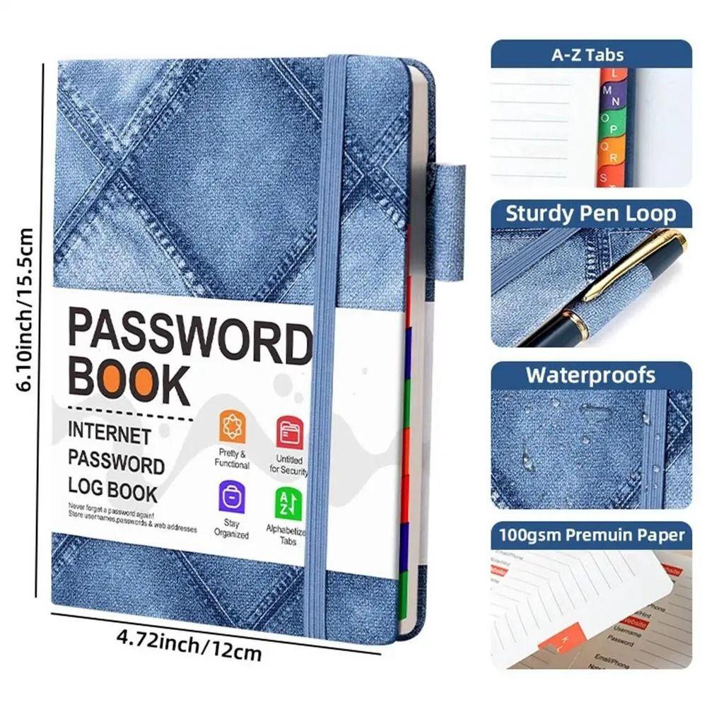 To Record Internet Logins Password Organizer Address Book Password Keeper Notebook For Seniors