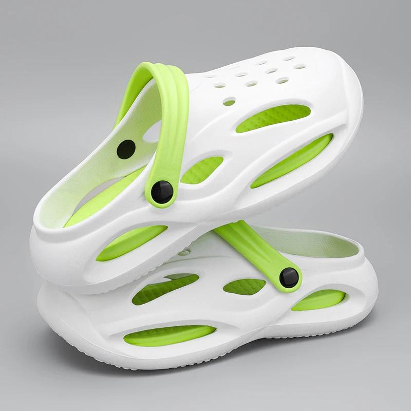 Sandals for Men Summer Clogs Non-slip Thick-soled Casual Shoes Outdoor Beach Soft-soled Slippers Men's EVA Slippers Zapatillas