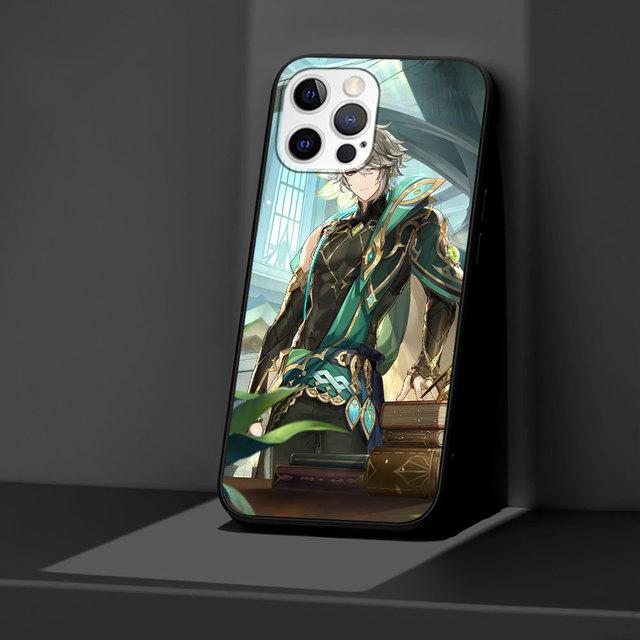 Чехол для Apple Iphone 11 13 12 Mini 14 Pro Max Xr 7 8 +Se 2020 Xs 6 6s Plus 5 5S, черный силиконовый чехол для телефона Genshin Impact