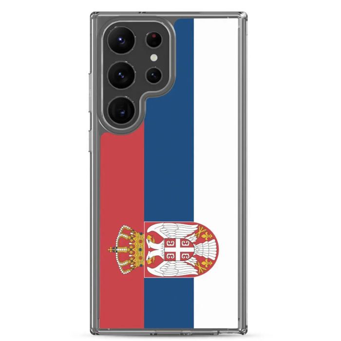 Coque Téléphone - Samsung - Galaxy S23 - Drapeau Serbie - Souple - Multicolore