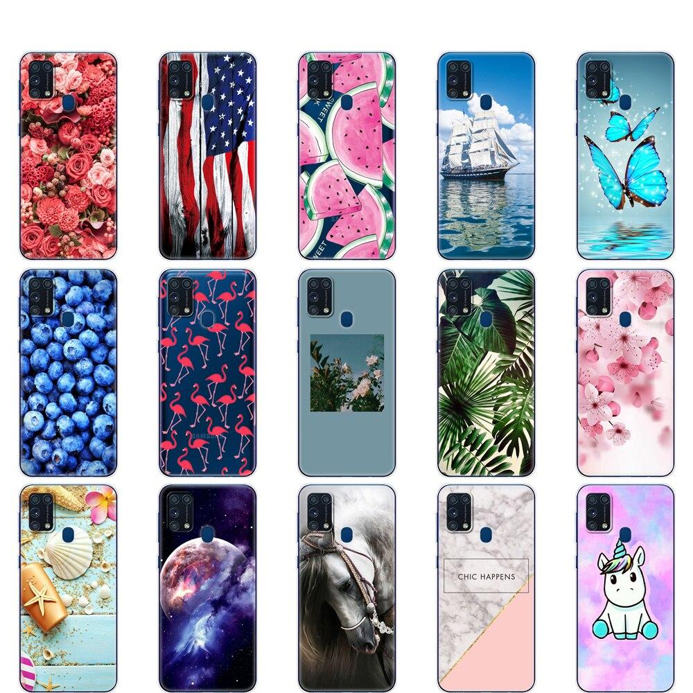 For Samsung M31 Case 6.4" Silicon Soft Tpu Cover For Samsung Galaxy M31 M 31 SM-M315FZBVSER M315 Phone Back Protective Shell