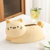Cute Cat Tissue Box Ceramic Paper Storage Holder Home Storage Supplies Napkin Organizer  Gift