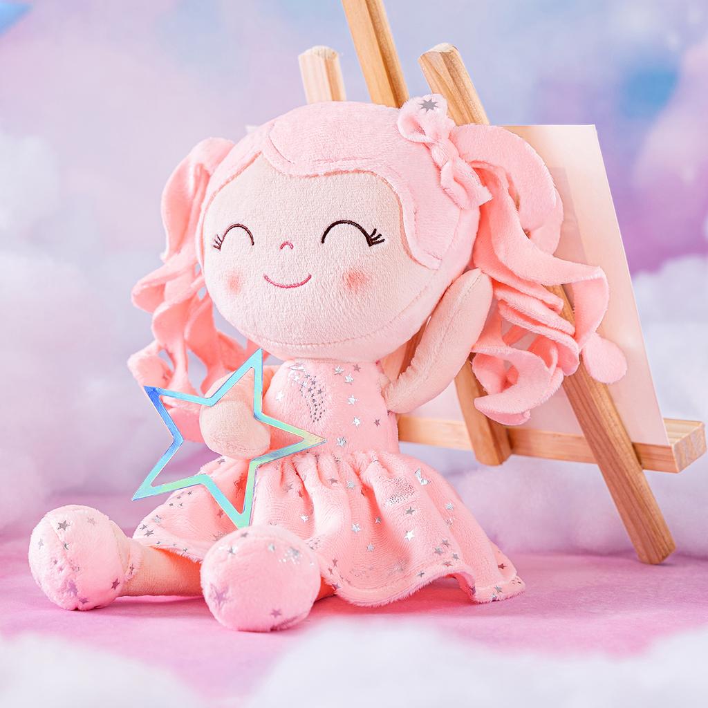 Кукла Кудрявые Волосы Звездное Небо Серия Рождественские Подарки Кукольная Коллекция Идеи Первый Подарок На День Рождения Ребенка Кораллово-Розовый