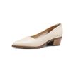 Thick Heel Low Heel Mary Jane Shoes Women's Pointed Head Shallow Mouth Commuting Versatile 2025 Spring and Autumn Versatile Soft Leather Small Leather