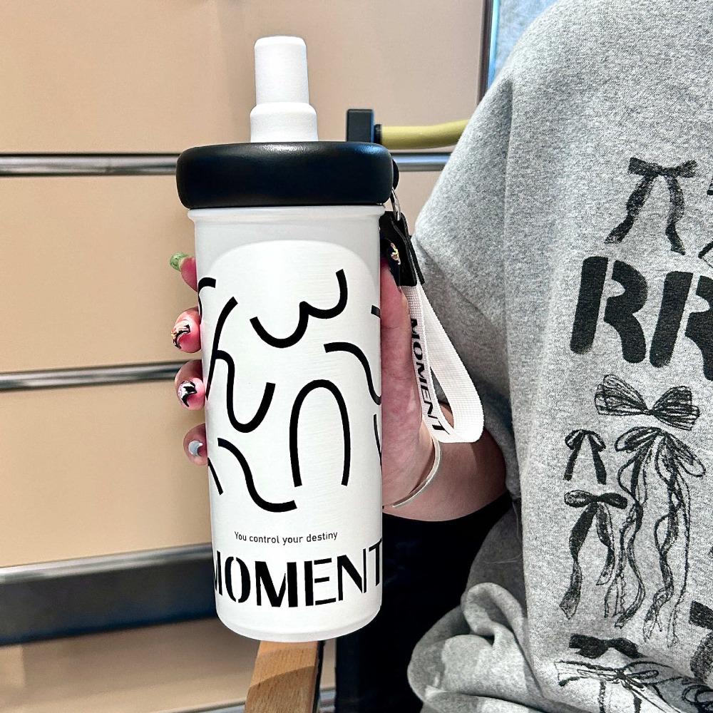 600ML Vacuum Cup 316 Stainless Steel Tumbler Portable Insulated Cup Office Workers