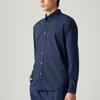 Timberland Рубашка приталенного кроя с длинным рукавом и вышитым логотипом, мужские рубашки темно-синего цвета A2ERT-433