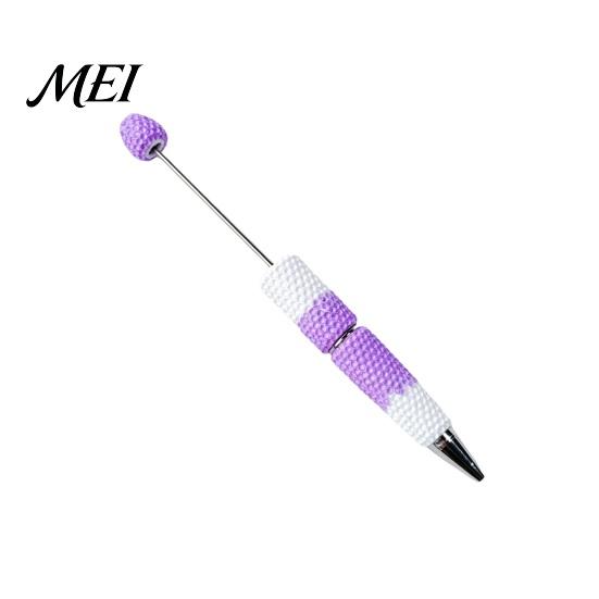 DIY Crafting Pens Beadable Pen, Colorful Fancy Beaded Ballpoint Smooth Flow Gift for Students, Party Favors, Creative Office Supplies