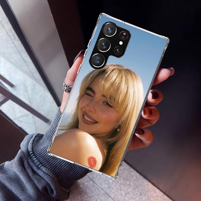 CR66 S-Sabrina C-Carpenter Чехол для телефона для Samsung Galaxy S23 S24 S25 Edge S26 Ultra S22 + S21 Plus S20 FE Чехол Силиконовый Принт S