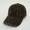 Новая Бейсболка с Леопардовым Принтом для Женщин, Snapback со Стразами, Уличная Одежда в Корейском Стиле, Регулируемый и Стройнящий Дизайн