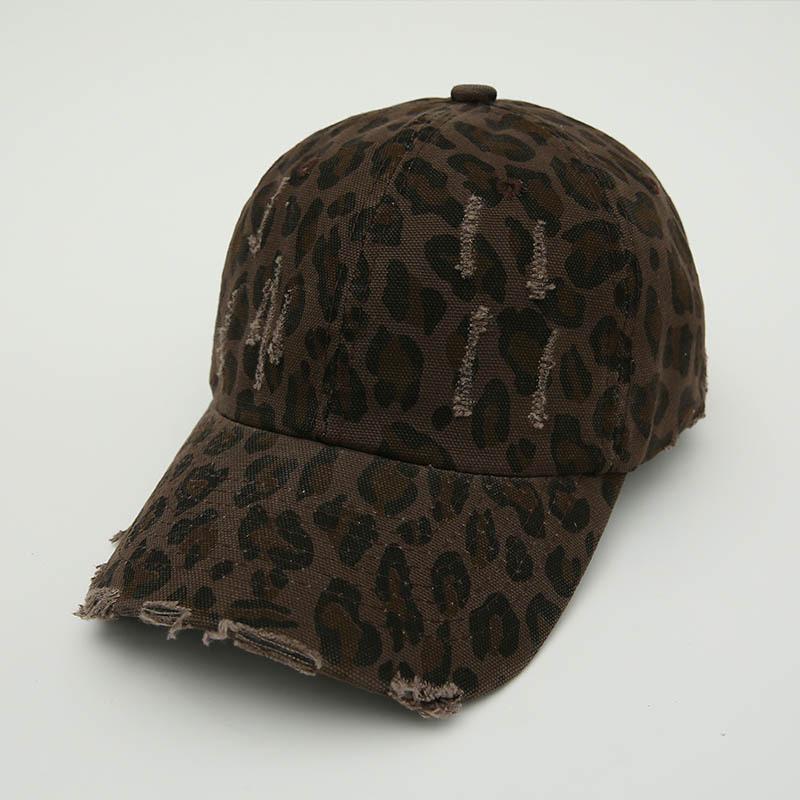 Новая Бейсболка с Леопардовым Принтом для Женщин, Snapback со Стразами, Уличная Одежда в Корейском Стиле, Регулируемый и Стройнящий Дизайн