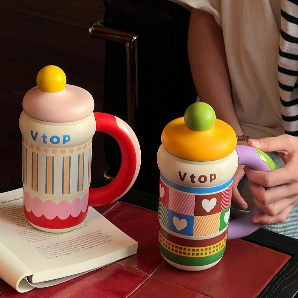 600ML Insulated Cup 316 Stainless Steel Thermal Bottle Durable Direct Drinking Cups for Student