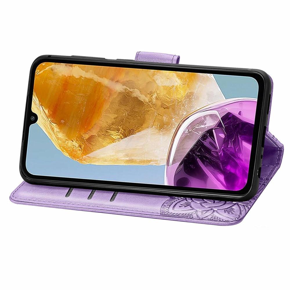 Flip case for Samsung Galaxy M15 5G, Butterfly, purple