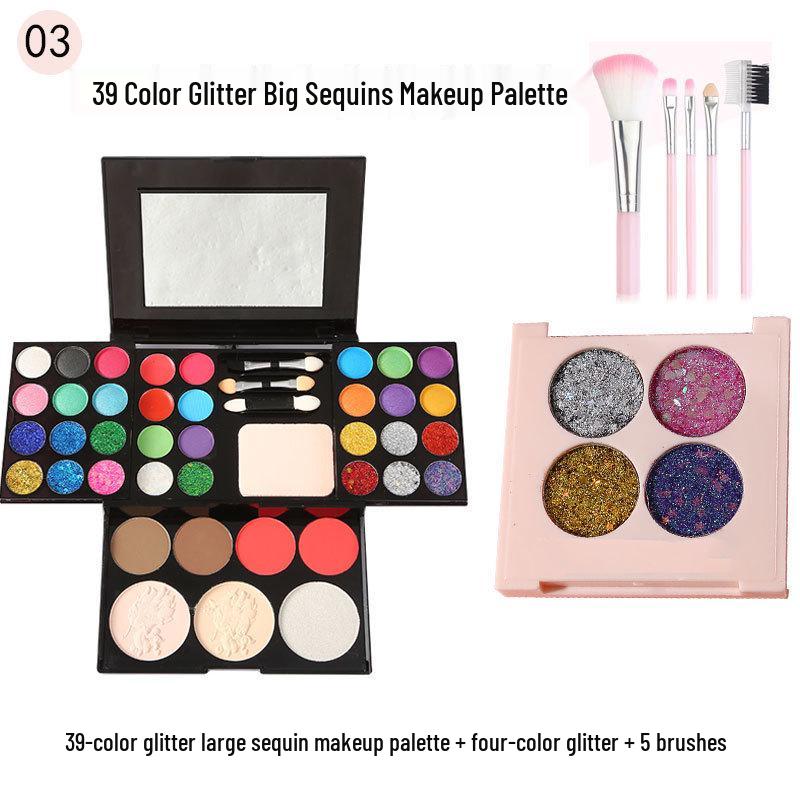 Beginner Eyeshadow & Makeup Tools Set - Authentic Nude & Stage Light Palette