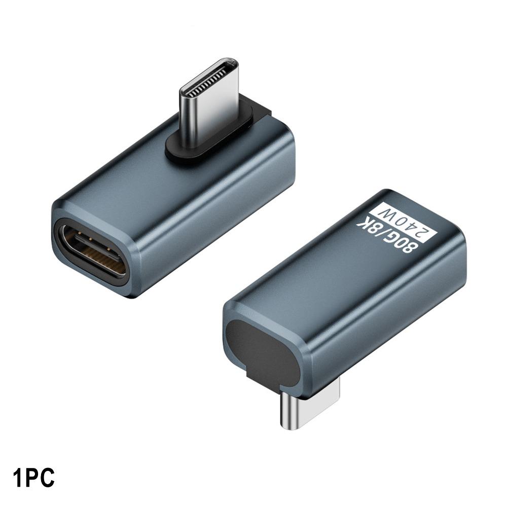 240 Вт Type-C Конвертер 80 Гбит/с 8K 60 Гц USB4 Адаптер Передача Данных Штекер на Розетку USB-C Удлинительный Разъем Мобильный Телефон