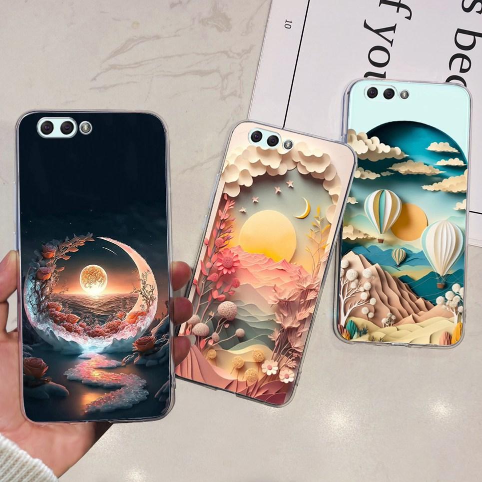 For ASUS ZENFONE 4 ZE554KL / 4 MAX ZC554KL Case Girly Flower Cartoon Dragone Design Transparent Soft Silicone Back Cover Coque