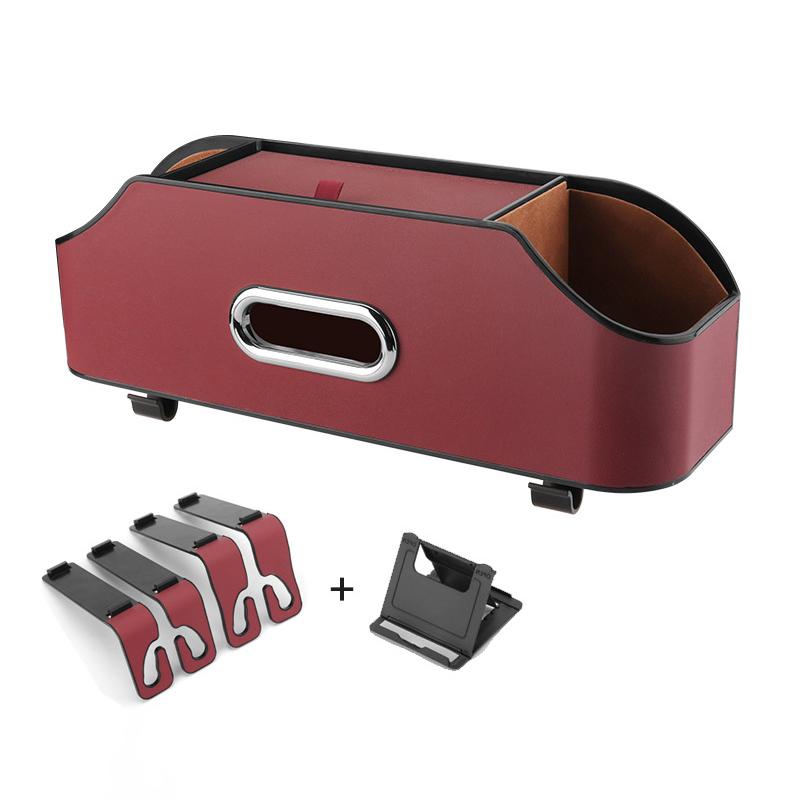 Органайзер на спинку автомобильного сиденья с подстаканником, коробкой для салфеток и держателями для мобильных телефонов, автомобильный подголовник, многофункциональный ящик для хранения на заднем сиденье