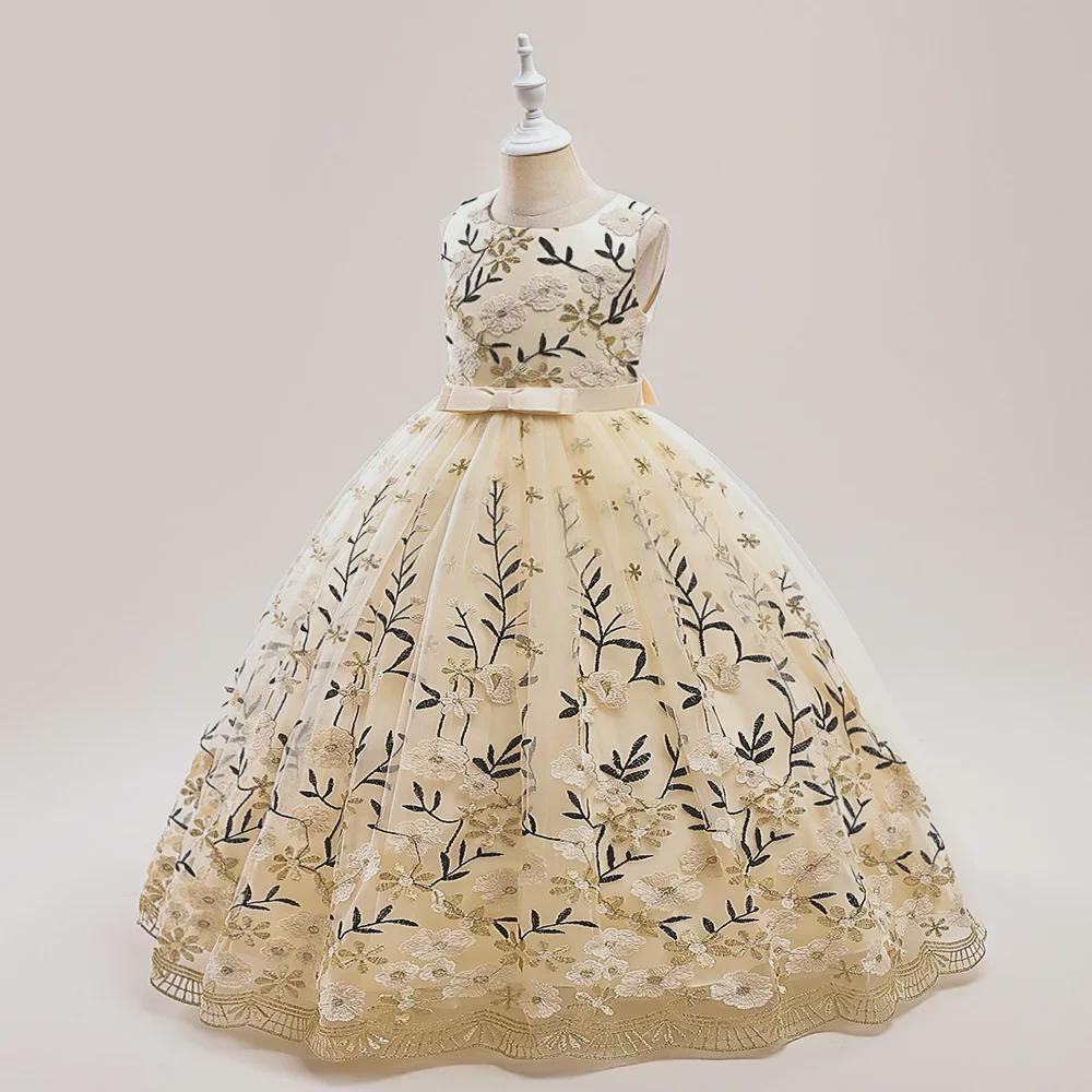 Платье-пачка для девочек на выступление и день рождения – Свадебный костюм для девочки-цветочницы