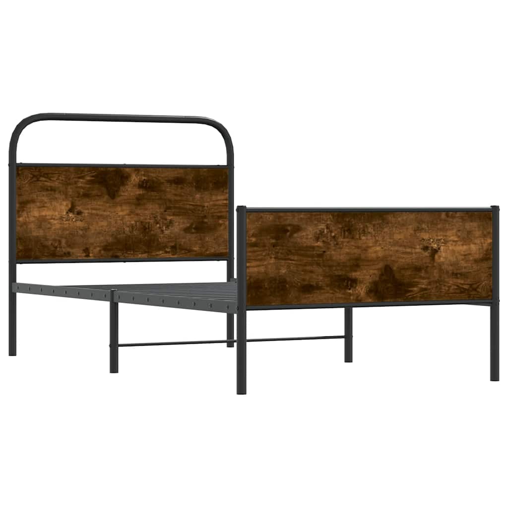 Bed Frame without Mattress 90 x 200 cm Sonoma Oak Particleboard