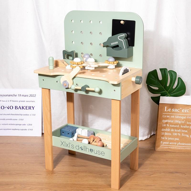 Симуляция Винтовая Комбинация Инструмент для Разборки Настольная Головоломка Ящик для Инструментов для Обслуживания Игровой Дом Деревянные Игрушки