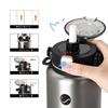 SANTECO Vacuum Insulated Sports with Detachable Shoulder Keeps Cold or Includes Compatible with Direct Drinking Sports Stylish Wide Silver Bottle,