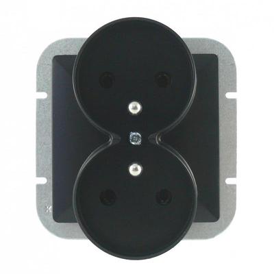 Abex Perła Matt Black - Double Socket (+0) for PT-6PR Frame