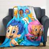 1pc Bubble guppies Blanket, Gift, for Men and Women, Soft Blanket, Good for Sofa Bed Couch Travel, Lightweight Flannel Blanket