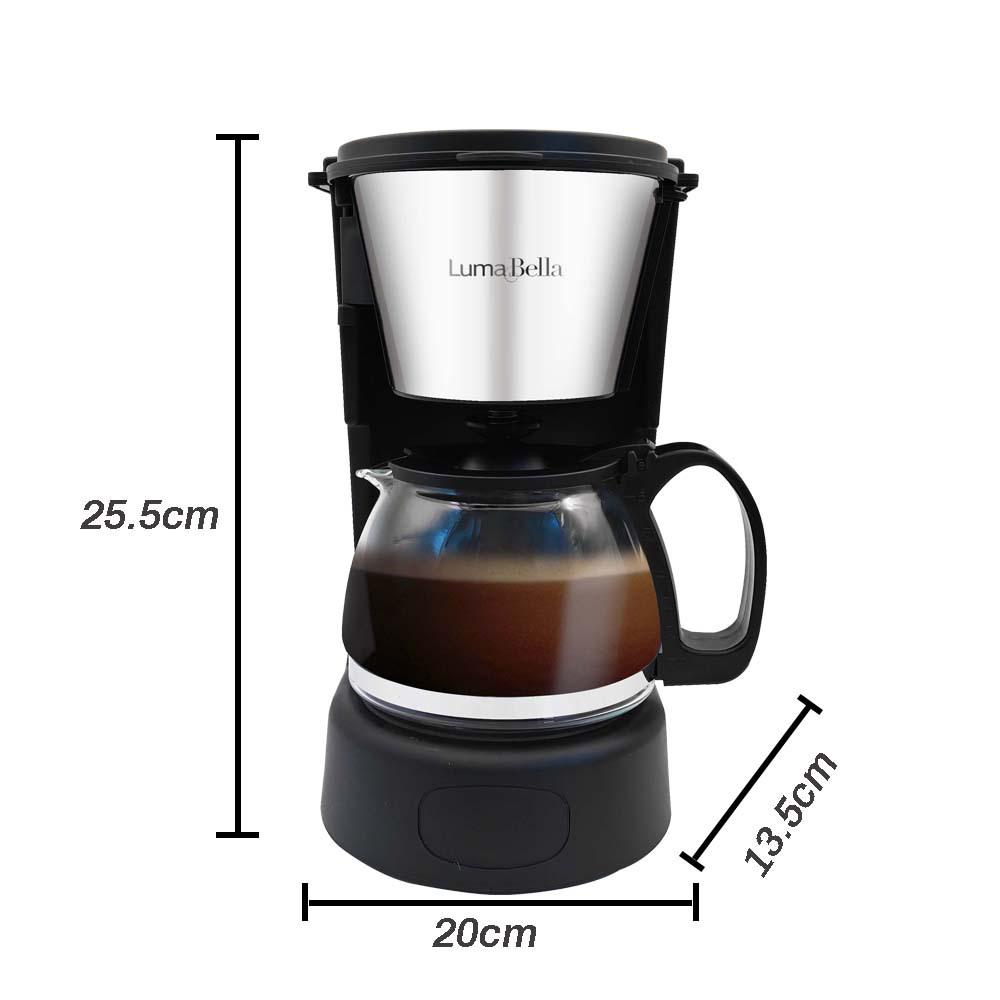 Полуавтоматическая европейская капельная кофеварка на 6 чашек, чайник на 750 мл