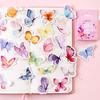 46pcs Butterfly Garden Stickers Set Mini Color Decoration Sticker Adhesive Seal Letter Gift D6422