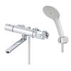 LIXIL Bathroom Faucet with Eco Aqua Cold Shower Bath Mixer INAX Thermostat, RBF-912NE (Plated Handle, Shower) [For Climates], Faucet, Faucet,