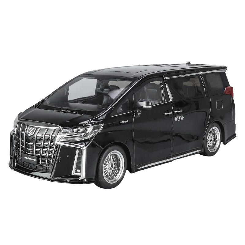 Большой размер 1/18 Toyota Alphard MPV сплав модель автомобиля литой металл игрушечный транспорт модель автомобиля имитация звука и света детский подарок
