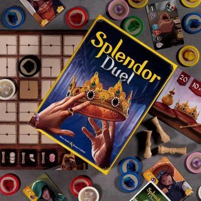 Splendor Duel Мини Настольная Игра Стратегия для Детей и Взрослых Веселый Семейный Игровой Вечер Развлечения для Посиделок и Вечеринок