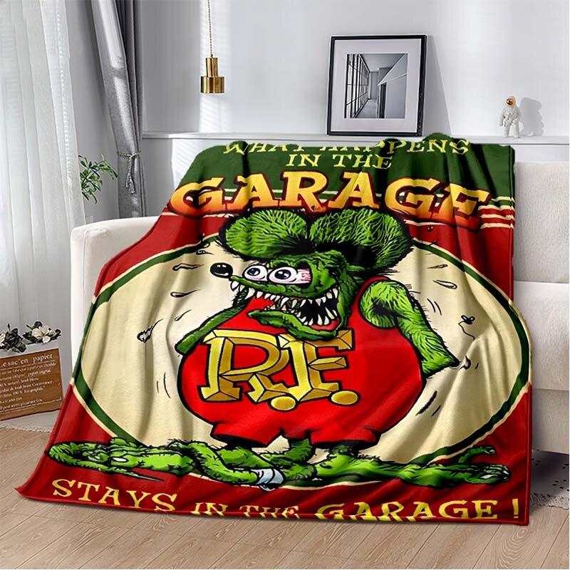 Одеяло с рисунком крысы Финка, пододеяльник для дивана, дорожное постельное белье, фланелевое одеяло, покрывало, одеяло для пикника