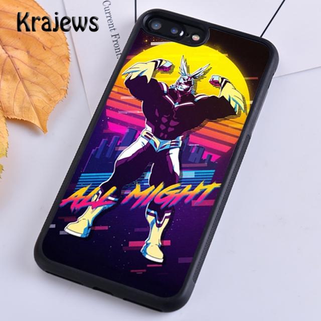 Krajews Boku no Hero Academia All Might Мягкий чехол для телефона для iPhone 14 5 6s 7 8 plus XR XS 11 12 13 pro max Samsung S21 S22ultra