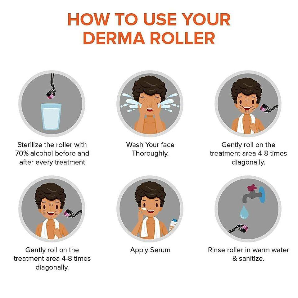 540 Титановая микроигла для шрамов, дермы, бороды, восстановления выпадения волос, 1,0 мм