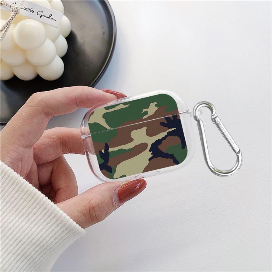 Прозрачные чехлы для наушников с камуфляжным рисунком Чехол для Airpods 1 4 Pro3 Pro 2 3 Pro2