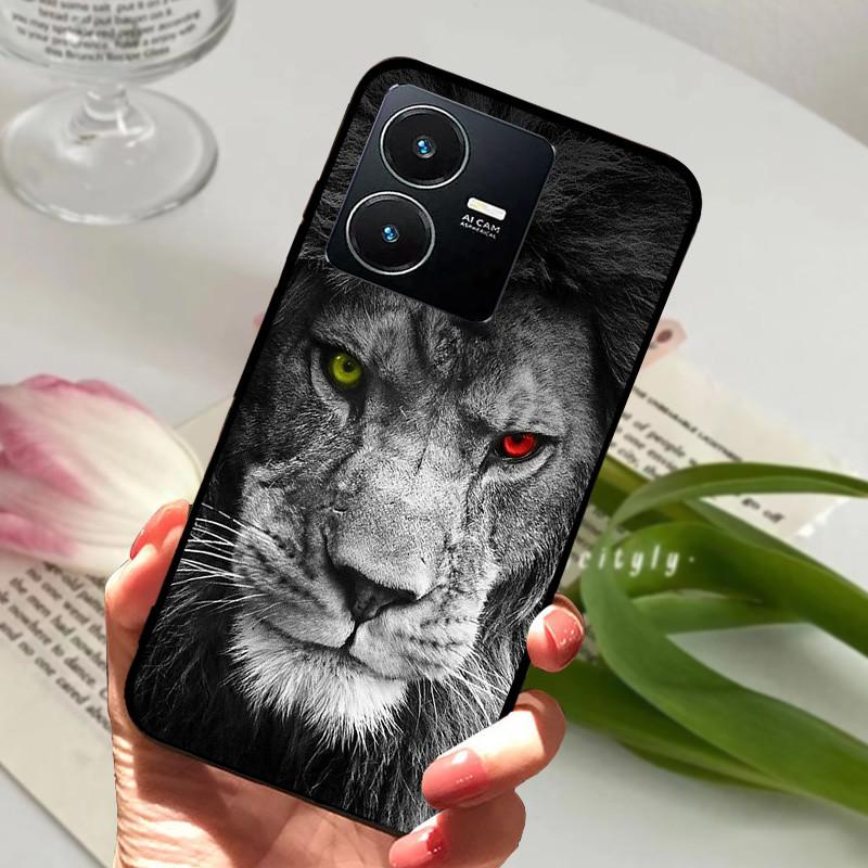 Для Vivo Y22S 2022 Чехол Ударопрочный Мягкий ТПУ Силиконовый Чехол для Телефона Для Vivo Y22 Y 22 V2207 Y22S V2206 Funda Capa Мультяшный Vivoy22