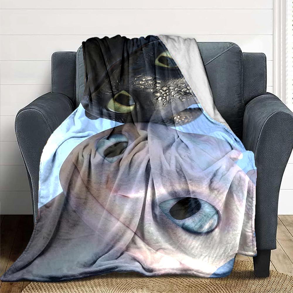 Dragon Human Connection Blanket Soft Throw Blanket For Home Bedroom Bed Sofa Travel Office Solid Christmas Blanket