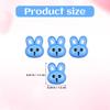 12Pcs Decorative Bunny Resin Buttons Small Sewing Buttons for Clothes DIY Crafts Rabbit Coat Button Easter Theme