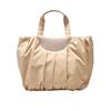 1343 Soft Pleated A4 Horizontal Tote Bag SC Medium Pumpkin [Rootote] (03 Peach)