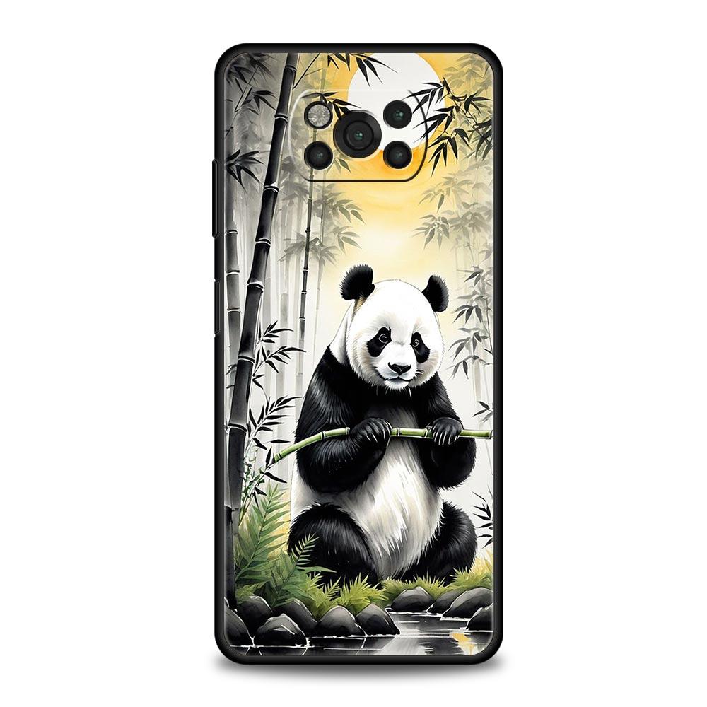 Чехол для телефона Baby Panda для Xiaomi Poco F7 Ultra F6 F5 F4 F3 X6 X5 X4 X3 NFC C51 C55 M4 GT 5G Мягкий ТПУ корпус Fundas Capas