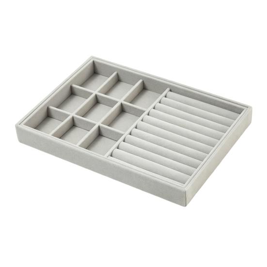 Jewelry Storage Box, with Velvet Interior Organize Tray, Durable Moisture-Proof Jewelry Case for Rings Earrings Bracelets
