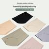 Women's Mid-High Waist Seamless Ice Silk Antibacterial Briefs - Breathable Mulberry Silk Crotch Shorts for Summer