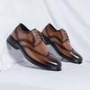 FashionClassic Men's Genuine Leather Shoes Spliced with Business Shoes Versatile Casual Shoes Banquet Dress Shoes Luxury Wedding Shoes