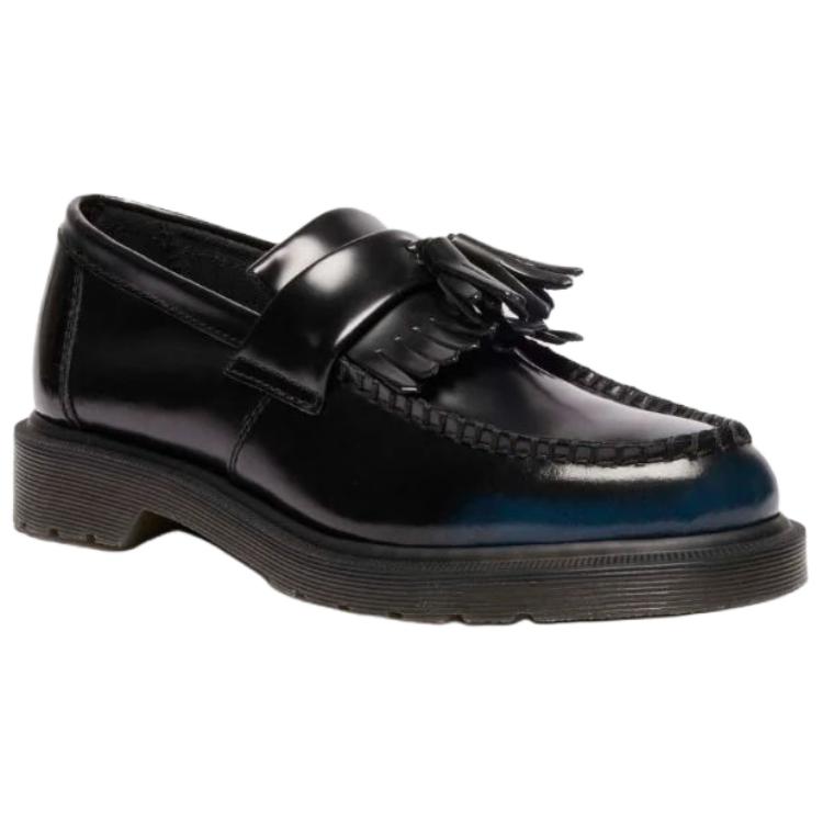 Dr. Martens Adrian Кожаная Мода Удобные Лоферы 3см Унисекс Лоферы Черный Синий 14573401