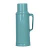 2L Vintage Thermos Flask with Leather Insulation for Dorm/Home - Small, Plastic Shell for Boiling Water