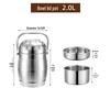 Термоконтейнер для еды Handon 2,0 л из нержавеющей стали (2-Pack)